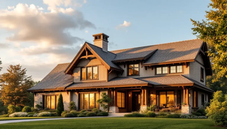 Editorial photograph of a beautiful residential home with a striking architectur...