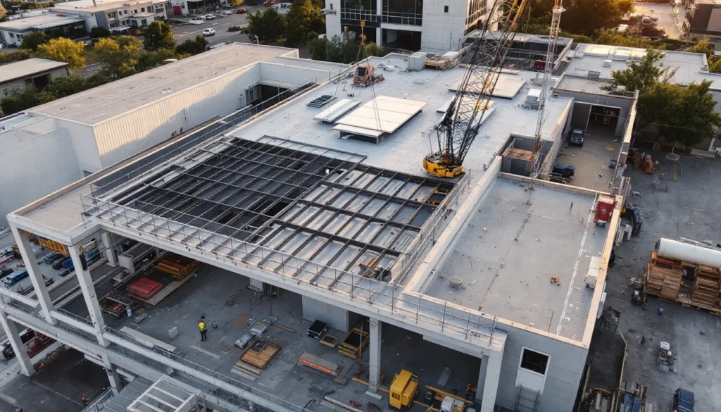 Commercial Roof Construction (New Build) in 2026: Architect Spec, Deck Choice, and Crew Sequence