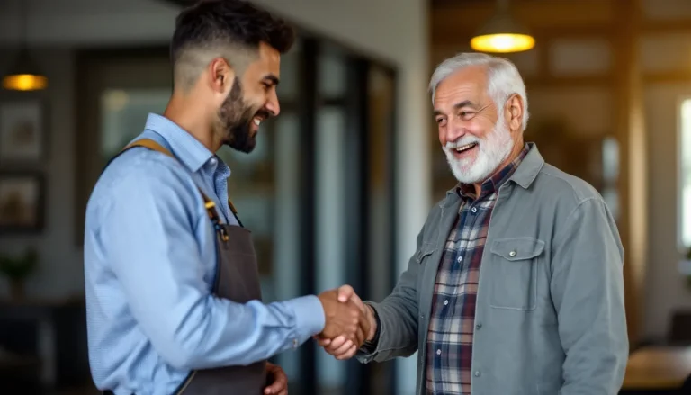Roofing business owner transitioning ownership to a new buyer