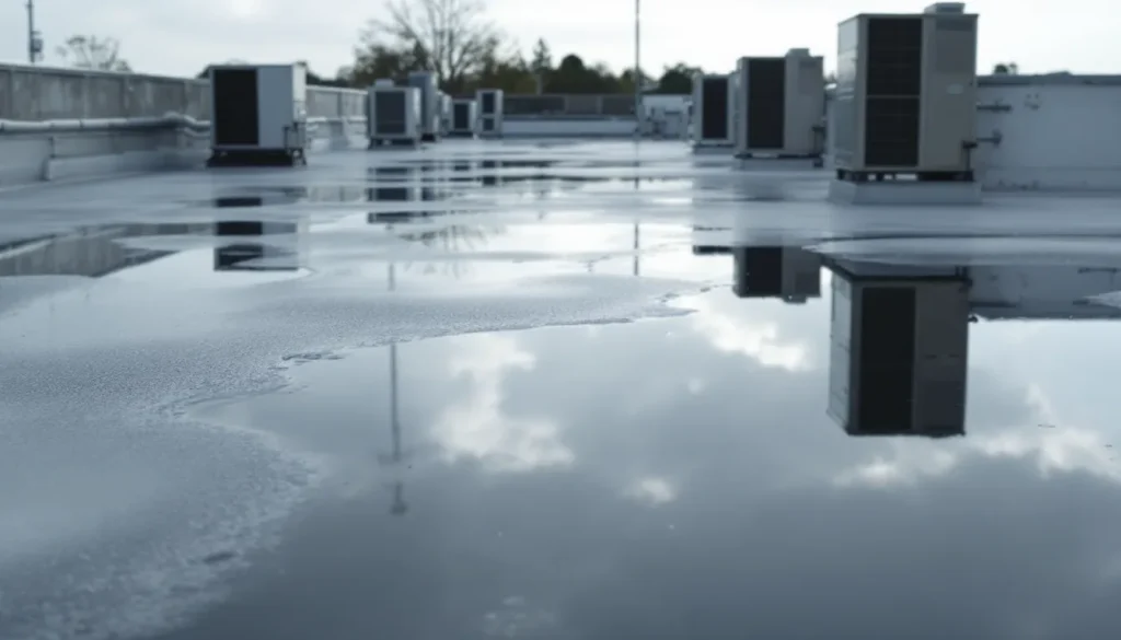Ponding Water on Flat Roof: Causes, Fix, and Insurance Implications