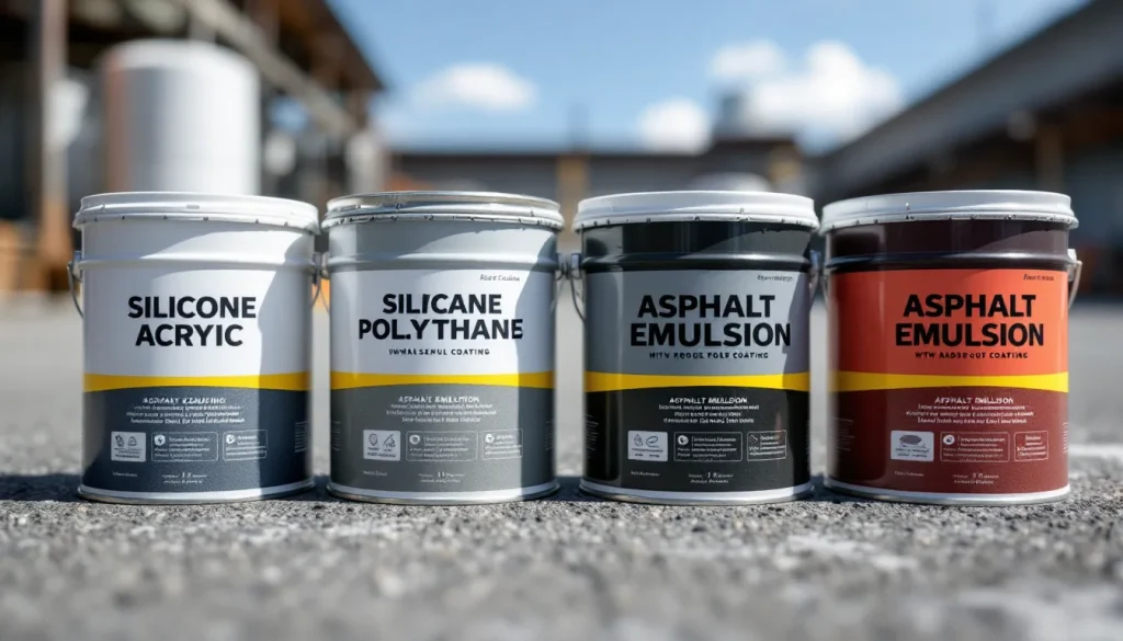 Roof Coating Types in 2026: Silicone vs Acrylic vs Polyurethane vs Asphalt Emulsion