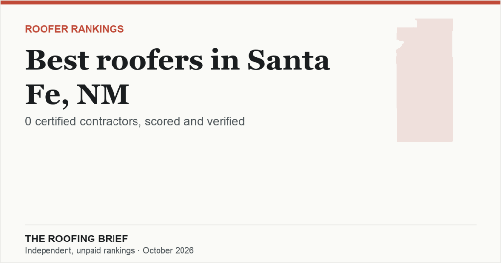 Best Roofers in Santa Fe, NM: Why None Is Ranked, and Who We Verified