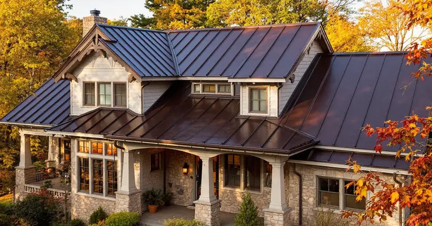 Brown Metal Roof Colors: Maker Shades, Heat Data and 2026 Panel Prices