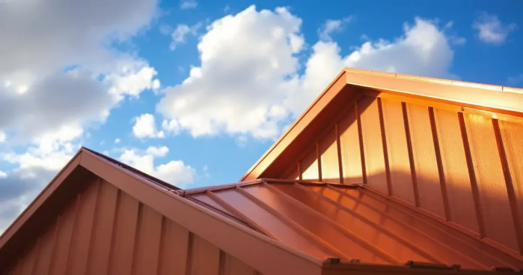 Copper Colored Metal Roofing: 17 Maker Colors, SRI and 2026 Prices